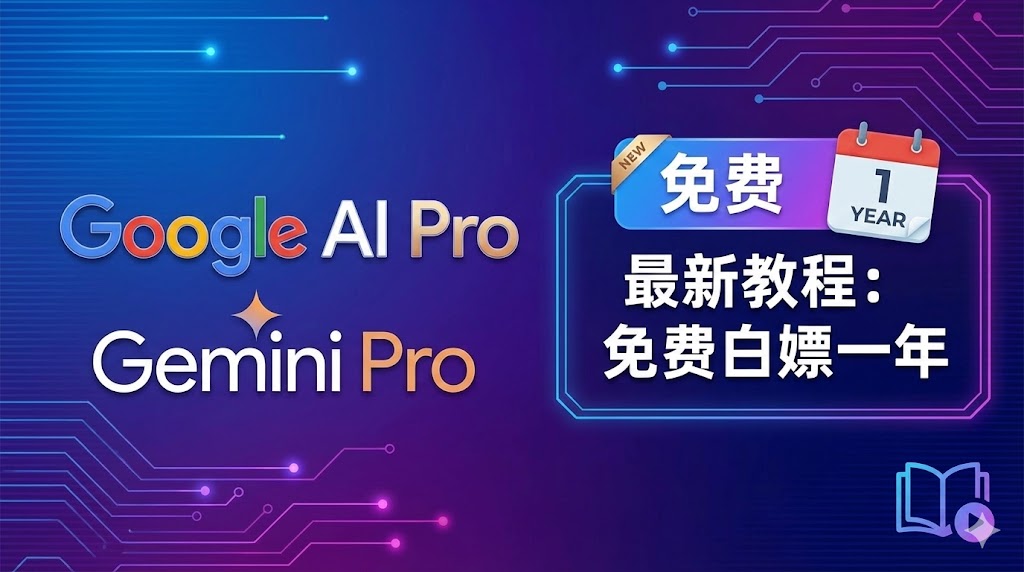Google AI Pro (Gemini Pro) 免费白嫖一年最新教程